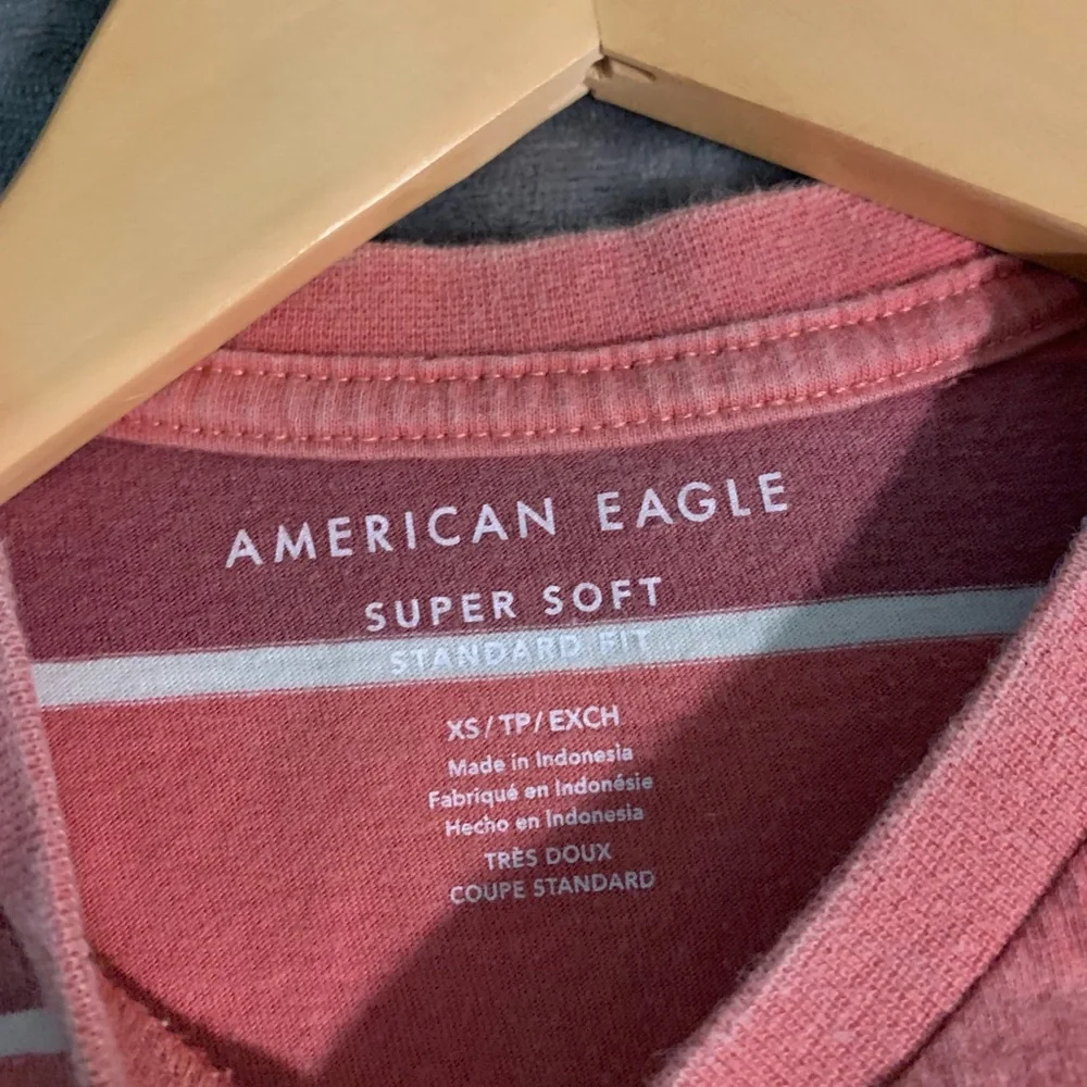 American Eagle - Pink striped - Short sleeve shirt/top - Picture 3 of 4